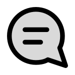 Message Circle Lines SVG Icon